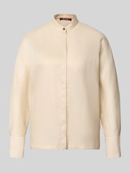 Bluzka z długim rękawem o kroju loose fit z czystego ramii model 'BALDI' od Max Mara Studio - 10