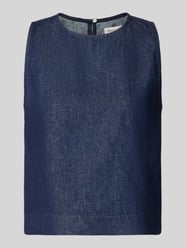 Regular fit blouse met korte mouwen van mix van katoen en linnen van Marc O'Polo - 48