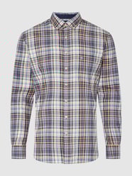 Regular fit vrijetijdsoverhemd van katoen  van Fynch-Hatton Blauw - 48