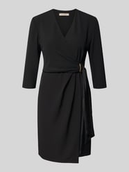 Knielanges Cocktailkleid in Wickel-Optik von Rinascimento - 24