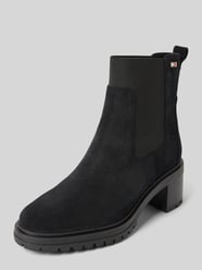 Lederboots mit Logo-Applikation von Tommy Hilfiger Schwarz - 17