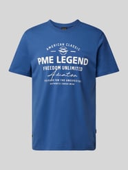 T-Shirt mit Label-Print von PME Legend Blau - 48