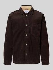 Modern fit overhemdjack met borstzak, model 'Superflex' van Lindbergh - 21