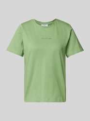 T-shirt met labelprint van Marc O'Polo Denim Groen - 8