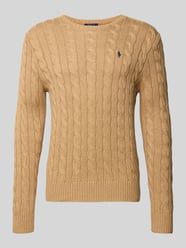 Sweter z dzianiny z wyhaftowanym logo od Polo Ralph Lauren - 40
