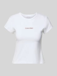 T-shirt z okrągłym dekoltem i nadrukiem z logo marki od Calvin Klein Jeans - 29