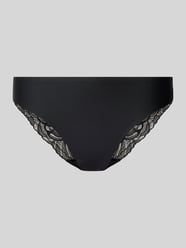 Slip mit Spitzenbesatz von Triumph Schwarz - 4