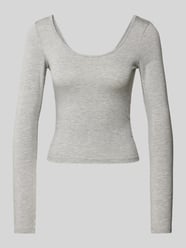 Longsleeve mit tiefem Rückenausschnitt von Gina Tricot Grau - 12