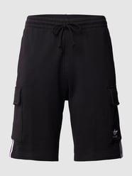 Sweatshorts mit Labelstreifen von adidas Originals Grau / Schwarz - 10