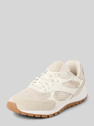 Low Top Sneaker mit weitmaschigem Mesh-Einsatz von Marc O'Polo Beige - 23