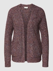 Strick-Cardigan mit gerippten Abschlüssen von Kaffe Rot - 32