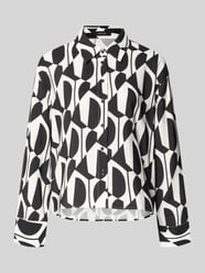 Overhemdblouse van Viscosemix met Overhemdkraag Model 'Fetro' van OPUS - 23