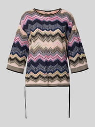 Strickshirt mit 3/4-Arm von Oui Beige - 18