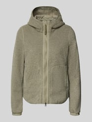 regular fit jas met imitatiebontafwerking van camel active - 3