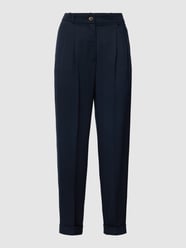 Bundfaltenhose mit fixierten Umschlägen von Jake*s Casual Blau - 7