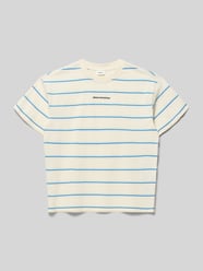 męski t-shirt o kroju regular fit z czystej bawełny od s.Oliver RED LABEL - 44