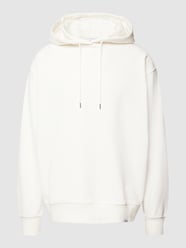 Oversized hoodie met labeldetail van Seidensticker Studio Wit - 45