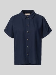 Bluzka o kroju relaxed fit z mieszanki lnu i wiskozy model 'Lava' od FREE/QUENT - 4