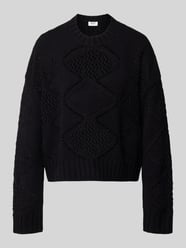 Relaxed Fit Strickpullover mit Woll-Anteil von Liu Jo White - 7