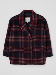 Boxy fit jack met wol, model 'Abie' van Pepe Jeans Rood - 29