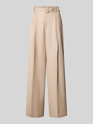 Wide Leg Stoffhose mit Gürtel Modell 'ISSA INAH' von MOS MOSH Beige - 39