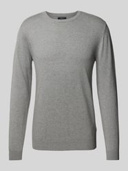 Pullover mit Label-Detail Modell 'Jones' von Matinique Grau - 15