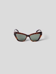 Sonnenbrille im Cat-Eye-Stil von Saint Laurent Grau / Schwarz - 2