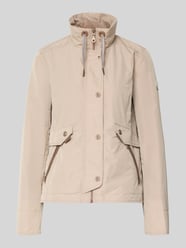 regular fit jas met logo-patch van Gil Bret Beige - 2