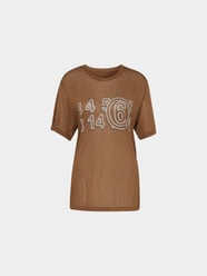 T-Shirt mit Print von MM6 Maison Margiela Braun - 41