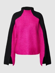 Gebreide pullover in two-tone-stijl van DKNY Fuchsia - 42