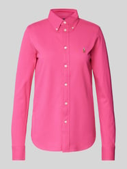 Overhemdblouse met button-downkraag van Polo Ralph Lauren Fuchsia - 29