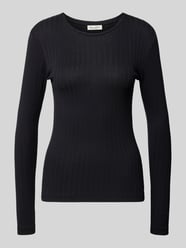 Slim fit shirt met lange mouwen van een mix van katoen en modal van Marc O'Polo - 18