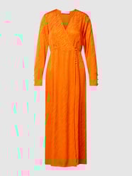 Maxi-jurk met viscose in wikkellook van Selected Femme Oranje - 38