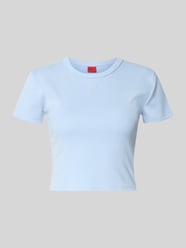 slim fit T-shirt van katoenmix model 'DELANOR' van HUGO - 35