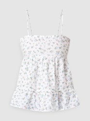 Top met bloemenmotief, model 'Ferra'  van Gina Tricot Wit - 30