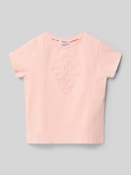 T-shirt z kwiatowym przeszyciem od Mayoral Fuksjowy - 17