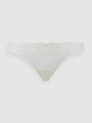 String mit floralen Stickereien Modell 'Champs-Elyses' von Chantelle Beige - 32