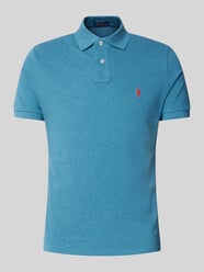 Poloshirt mit Label-Stitching von Polo Ralph Lauren Blau - 48