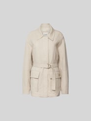 Jacke mit Taillengürtel von Holzweiler Beige - 10