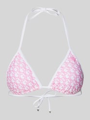 Bikini-Oberteil mit Label-Print von Guess Rosa - 9