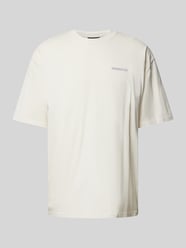Oversized T-Shirt mit Label-Print Modell 'HALE' von Pegador Beige - 36