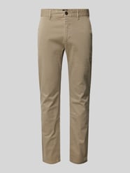 Slim Fit Chino mit Gürtelschlaufen von BOSS Orange Beige - 13