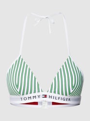 Bikini-Oberteil mit Streifenmuster von TOMMY HILFIGER Grün - 44