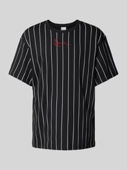 T-Shirt mit Label-Stitching von KARL KANI Schwarz - 12