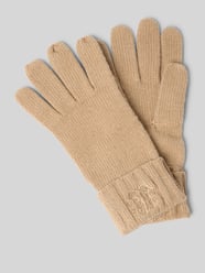 Handschoenen met labelstitching en siersteentjes van Lauren Ralph Lauren Beige - 27