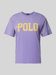 T-Shirt mit Label-Print von Polo Ralph Lauren Lila - 32