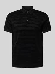 Regular Fit Poloshirt mit Label-Print von Emporio Armani Schwarz - 14