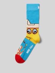 Socken mit Label-Stitching Modell 'Beatles' von Happy Socks Blau - 14