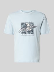 T-shirt met ronde hals model 'HONOLULU' van JACK & JONES - 6