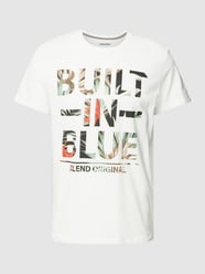 T-Shirt mit Label-Print von Blend Weiß - 9